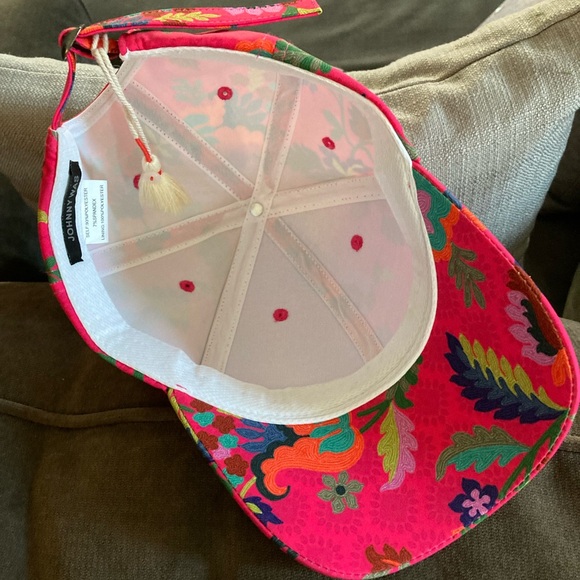 Johnny Was Pink Floral Kids Hat - Picture 6 of 9